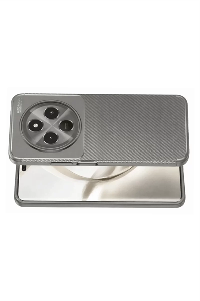 Tecno Spark 30C Kılıf Auto Focus Karbon Kapak - Gri