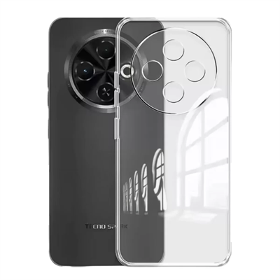 Tecno Spark 30C Kılıf Lüx Şeffaf Silikon