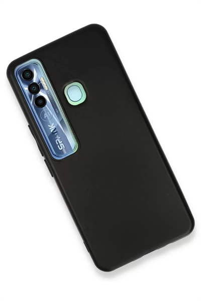 Tecno Spark 7 Pro Kılıf First Silikon - Siyah