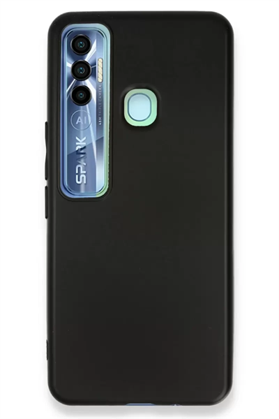 Tecno Spark 7 Pro Kılıf First Silikon - Siyah