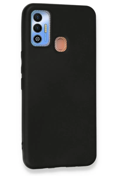 Tecno Spark 7T Kılıf First Silikon - Siyah