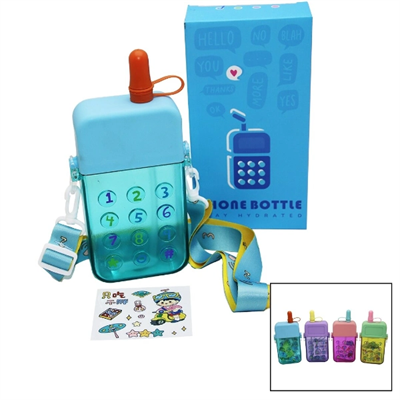 Telefon Tasarımlı Renkli Çocuk Suluk Matara
