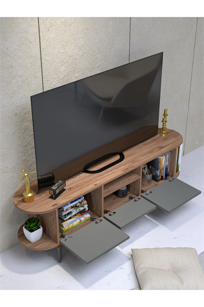 Tv Sehpası Mira 5030 Atlantik Gold 160 Cm 35 Cm 50 Cm