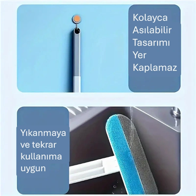Uzun Saplı Evcil Hayvan Tüy Temizleme Fırçası
