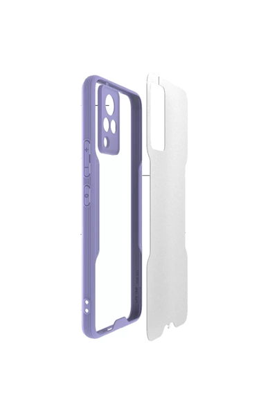 Vivo V21 Kılıf Platin Silikon - Lacivert