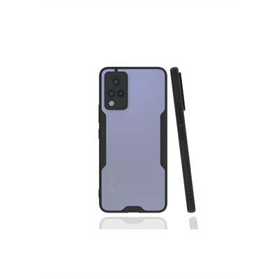 Vivo V21 Kılıf Platin Silikon - Siyah