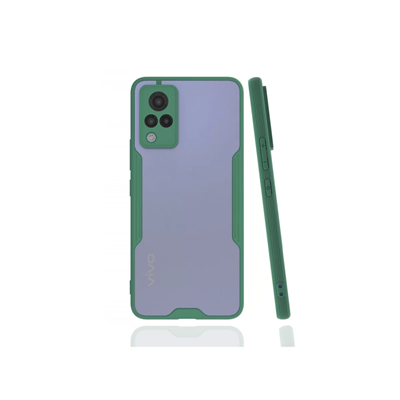 Vivo V21 Kılıf Platin Silikon - Yeşil