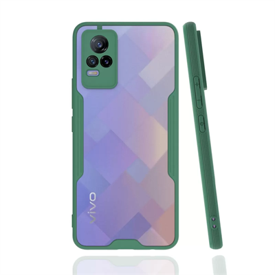 Vivo V21e Kılıf Platin Silikon - Yeşil