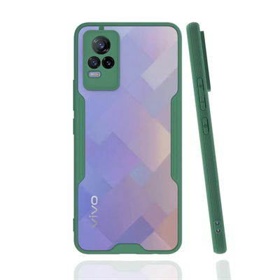 Vivo V21e Kılıf Platin Silikon - Yeşil
