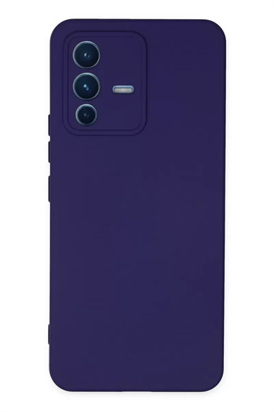 Vivo V23 5G Kılıf Nano içi Kadife Silikon - Mor