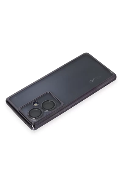Vivo V29 Lite Kılıf Lensli Silikon - Mor