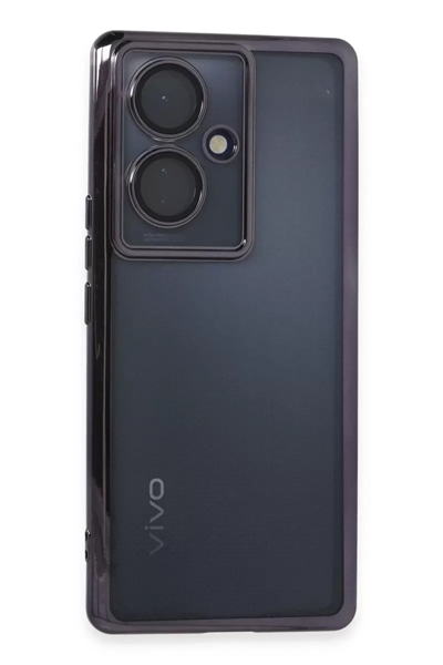 Vivo V29 Lite Kılıf Lensli Silikon - Mor