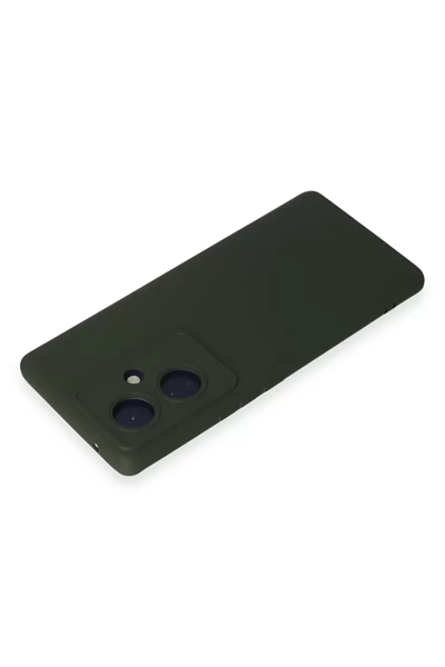 Vivo V29 Lite Kılıf Nano içi Kadife Silikon - Koyu Yeşil