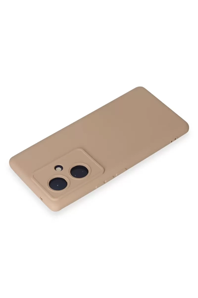 Vivo V29 Lite Kılıf Nano içi Kadife Silikon - Pudra