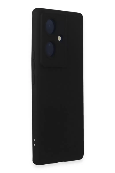 Vivo V29 Lite Kılıf Nano içi Kadife Silikon - Siyah