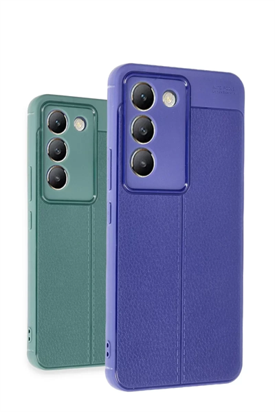 Vivo V30 Lite 4G Kılıf Auto Focus Kapak - Mavi