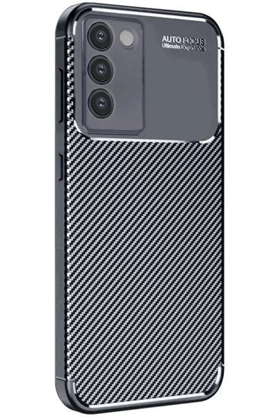 Vivo V30 Lite 4G Kılıf Auto Focus Karbon Kapak - Siyah