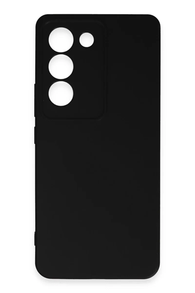 Vivo V30 Lite 4G Kılıf First Silikon - Siyah