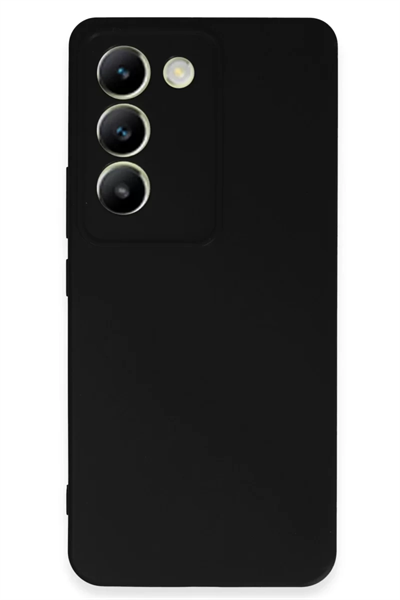 Vivo V30 Lite 4G Kılıf First Silikon - Siyah
