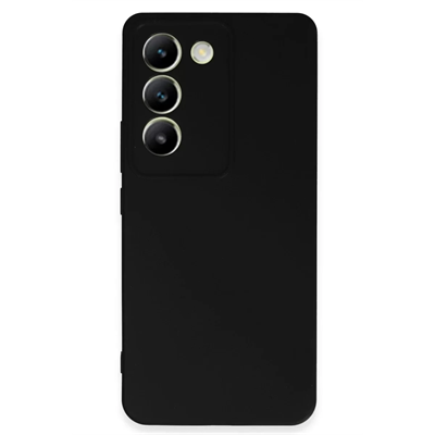 Vivo V30 Lite 4G Kılıf First Silikon - Siyah