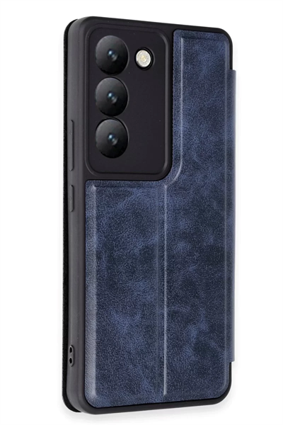 Vivo V30 Lite 4G Kılıf Flip Cover - Lacivert