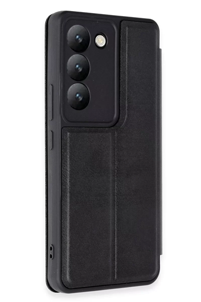 Vivo V30 Lite 4G Kılıf Flip Cover - Siyah