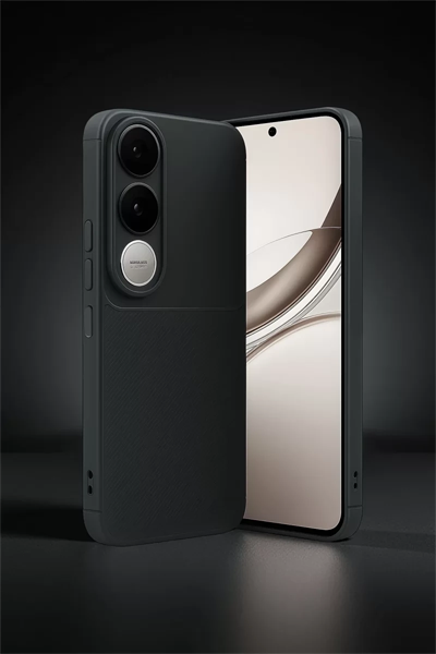 Vivo V50 Lite 4G Auto Focus Karbon Kapak - Siyah