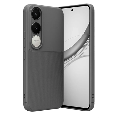 Vivo V50 Lite 4G Auto Focus Karbon Kapak - Gri