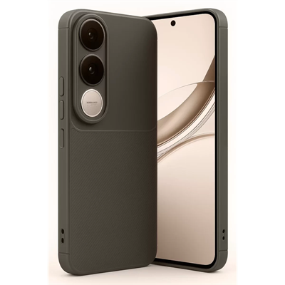 Vivo V50 Lite 4G Auto Focus Karbon Kapak - Kahverengi