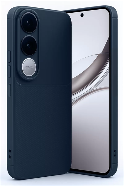 Vivo V50 Lite 4G Auto Focus Karbon Kapak - Lacivert
