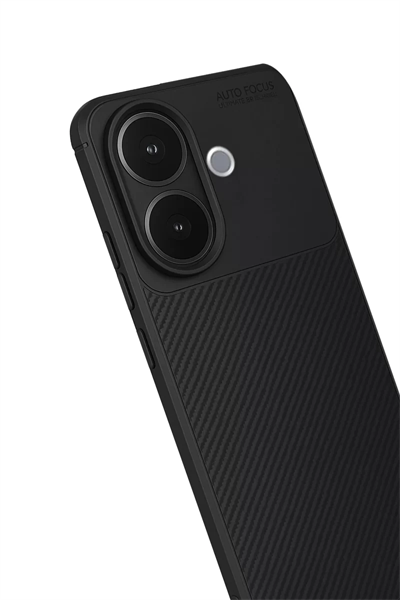 Vivo V60 Lite Auto Focus Karbon Kapak - Siyah
