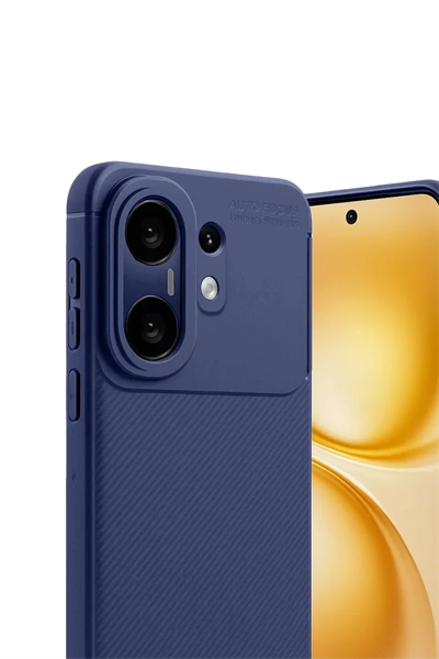 Vivo X200 FE Auto Focus Karbon Kapak - Lacivert