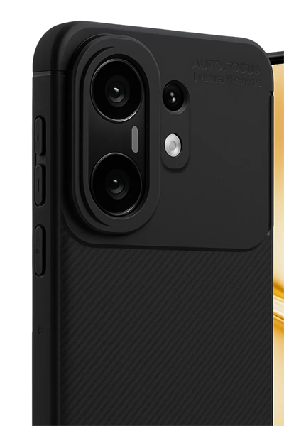 Vivo X200 FE Auto Focus Karbon Kapak - Siyah
