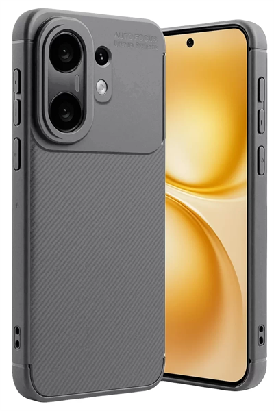 Vivo X200 FE Auto Focus Karbon Kapak -Gri
