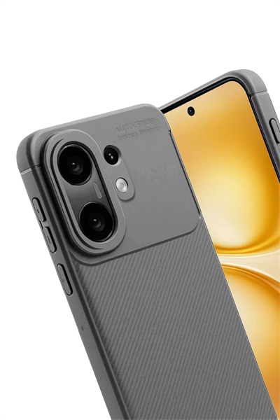 Vivo X200 FE Auto Focus Karbon Kapak -Gri