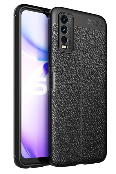 Vivo Y11S Kılıf Auto Focus Kapak - Siyah