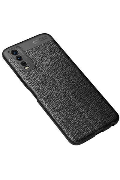 Vivo Y11S Kılıf Auto Focus Kapak - Siyah