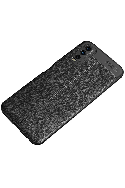 Vivo Y11S Kılıf Auto Focus Kapak - Siyah