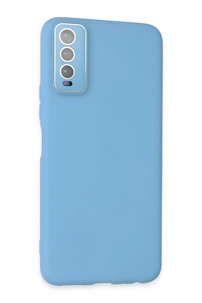 Vivo Y11S Kılıf Lansman Glass Kapak - Mavi