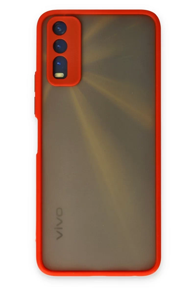 Vivo Y11S Kılıf Montreal Silikon Kapak - Kırmızı