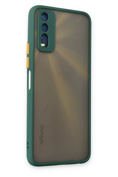 Vivo Y11S Kılıf Montreal Silikon Kapak - Yeşil