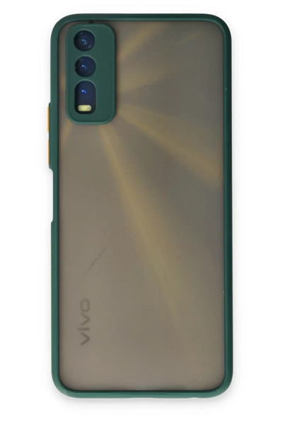 Vivo Y11S Kılıf Montreal Silikon Kapak - Yeşil