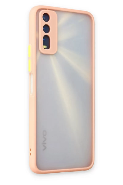 Vivo Y11S Kılıf Montreal Silikon Kapak - Pembe