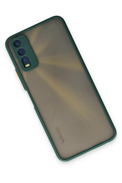 Vivo Y11S Kılıf Montreal Silikon Kapak - Yeşil