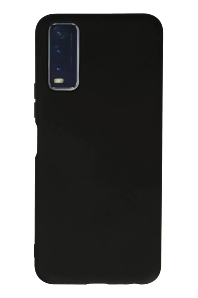 Vivo Y11S Kılıf Nano içi Kadife Silikon - Siyah