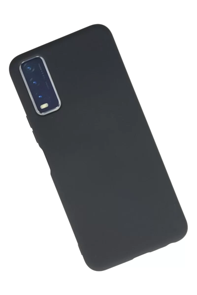 Vivo Y11S Kılıf Nano içi Kadife Silikon - Gri