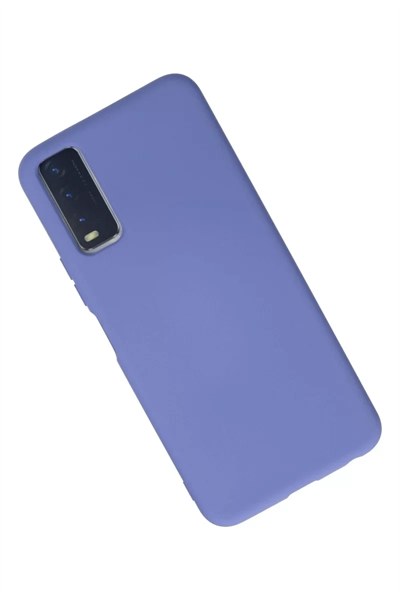 Vivo Y11S Kılıf Nano içi Kadife Silikon - Lila