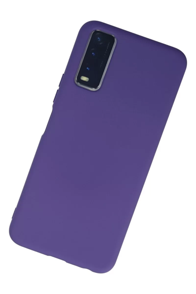 Vivo Y11S Kılıf Nano içi Kadife Silikon - Mor