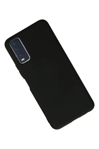 Vivo Y11S Kılıf Nano içi Kadife Silikon - Siyah