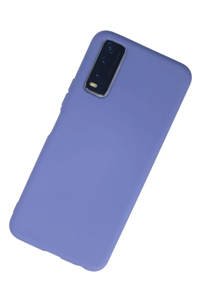 Vivo Y11S Kılıf Nano içi Kadife Silikon - Lila